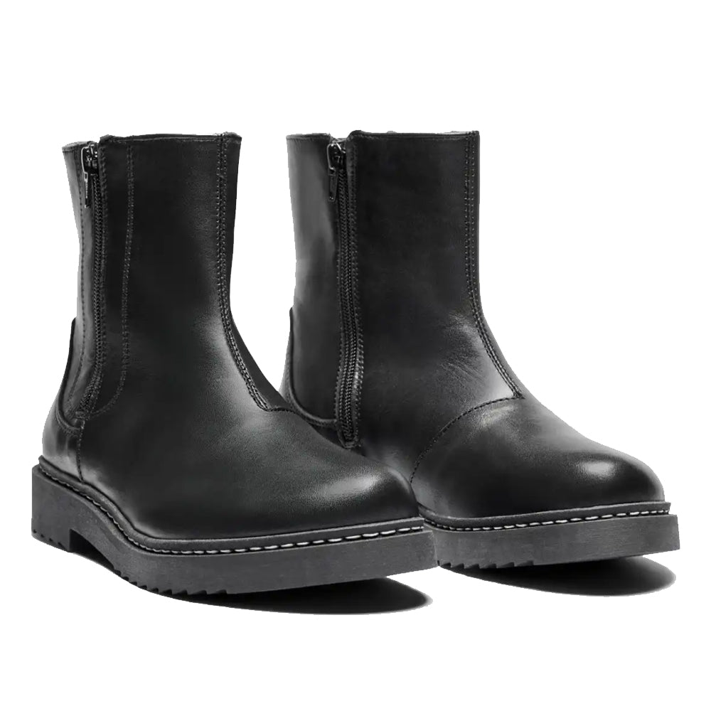 New Feet Lykke Boots Dubbla Dragkedjor Svart