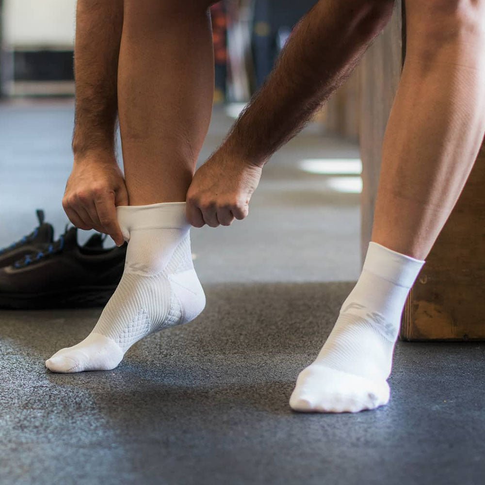 OS1st FS4 Hälsporrestrumpor ¼ Crew Sock White