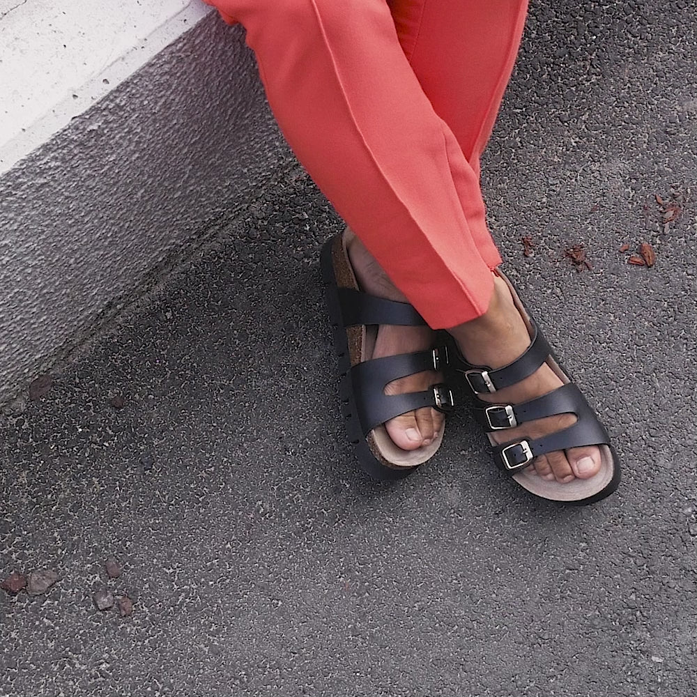 Minfot Upstep Lux Sandaler Dam Svart