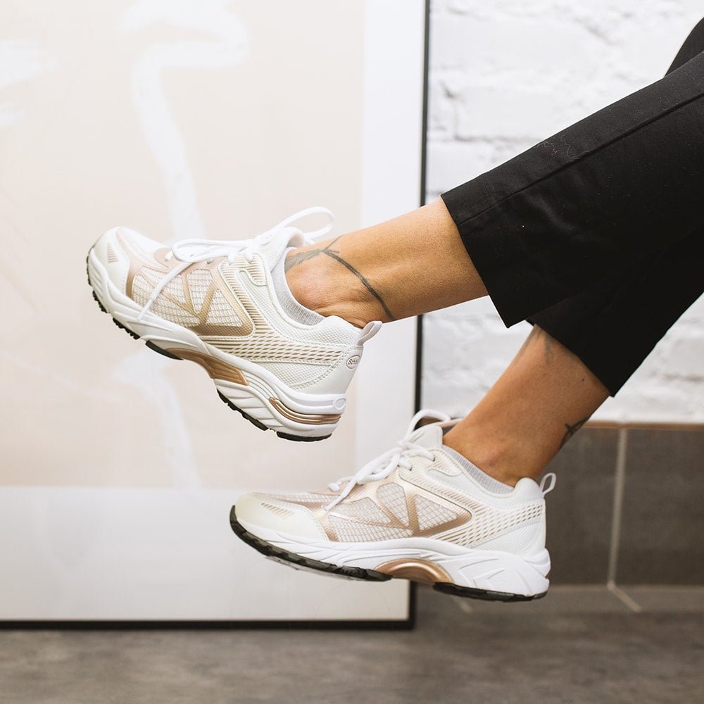 Scholl Skor Biomechanics Sprinter Net Dam White Gold