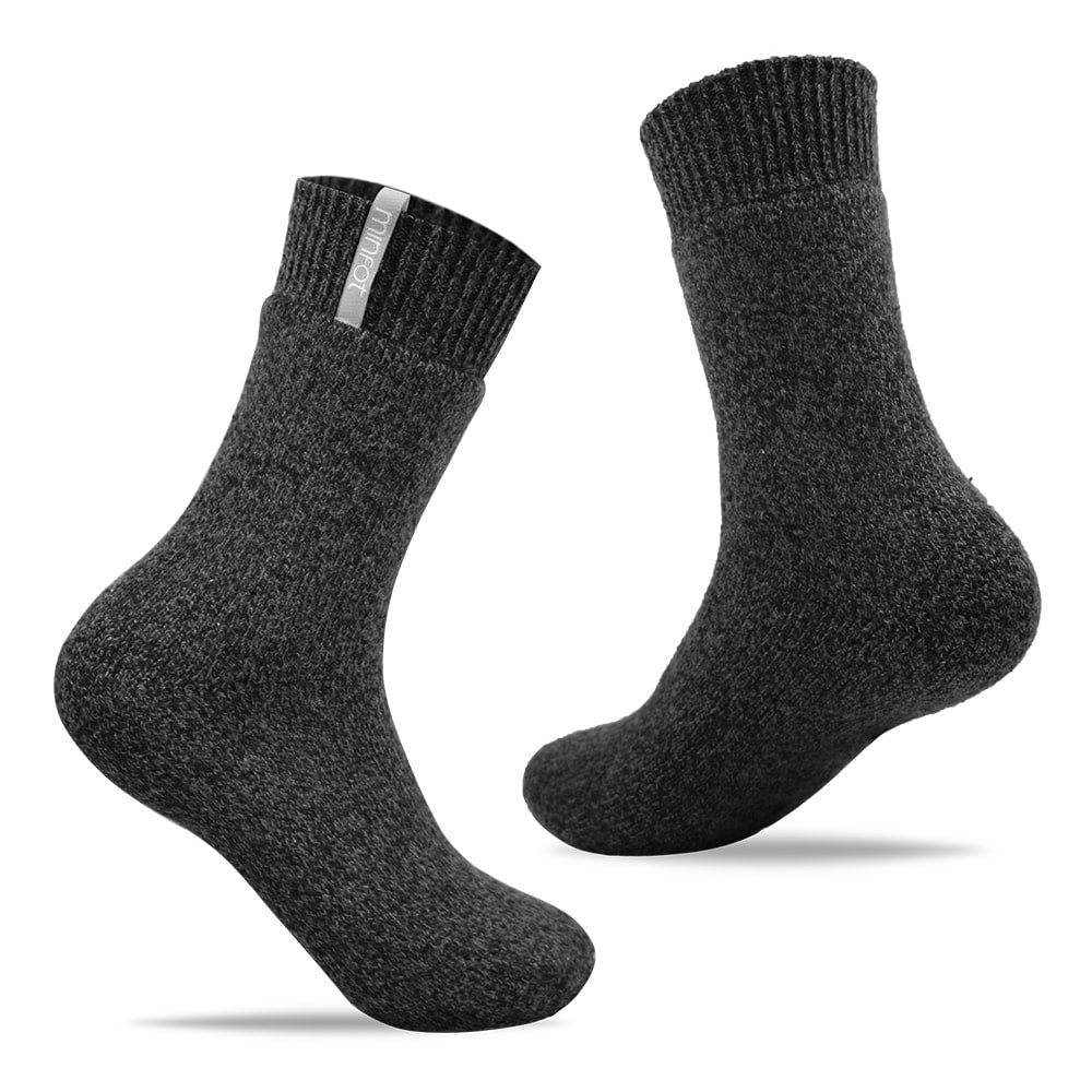 Minfot Raggsockor Mörkgrå Ullmix 1-pack