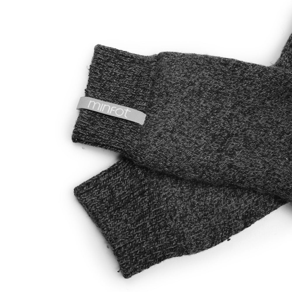 Minfot Raggsockor Mörkgrå Ullmix 1-pack