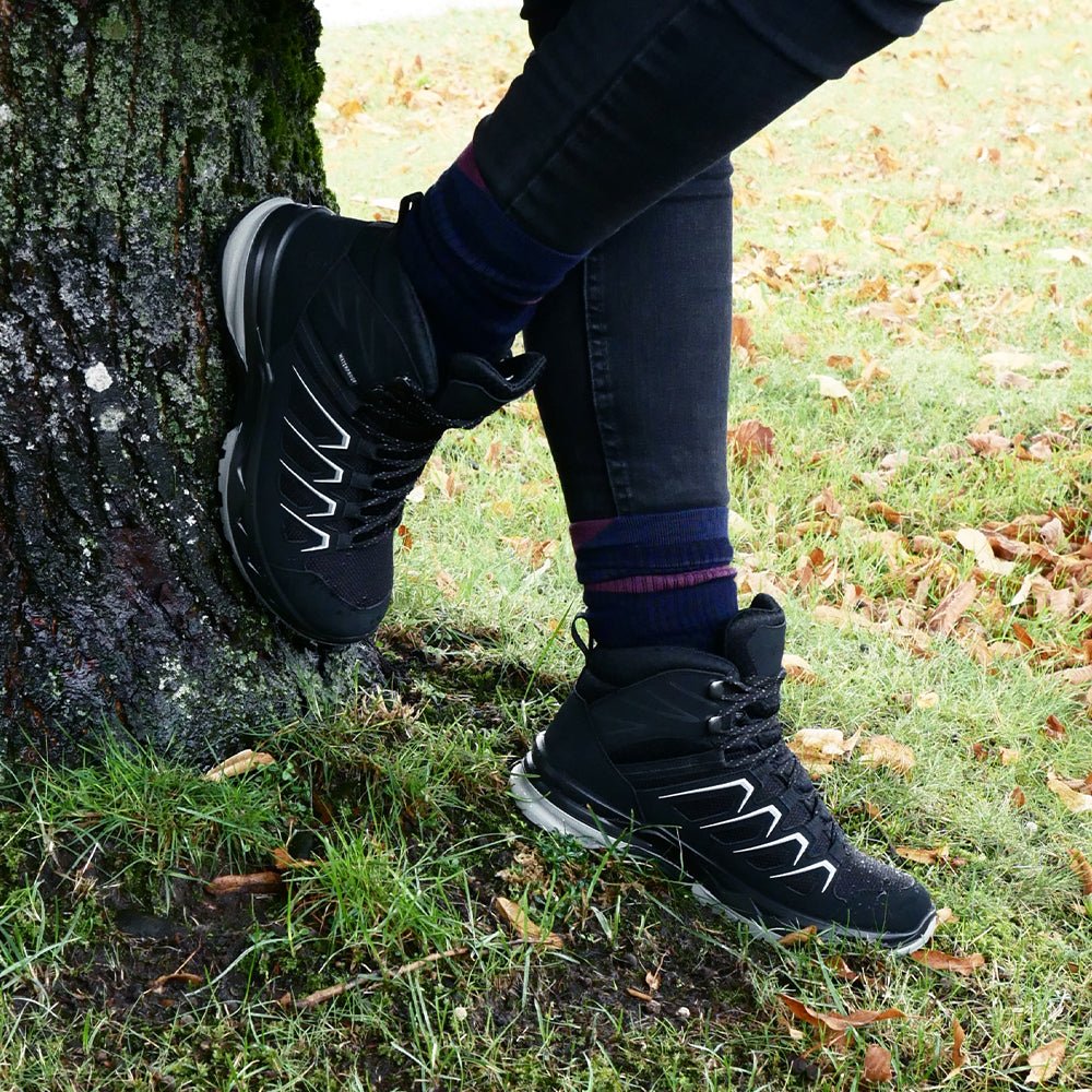 Minfot Stride Mid Skor Unisex Vattentät TEX Svart