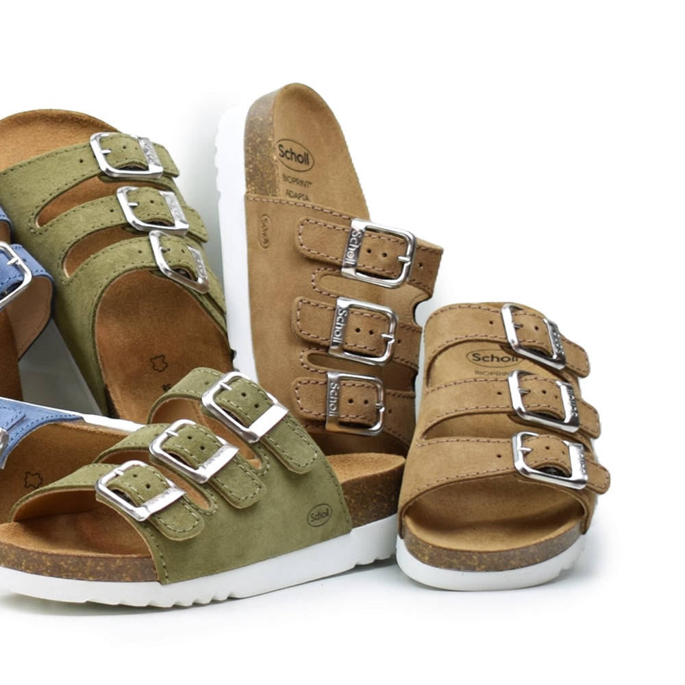 Scholl Sandaler Rio Bioprint AD Dam Mocka Ljusbrun