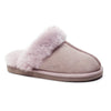 Minfot Fårskinnstofflor Slip-on Duved med sula Rosa
