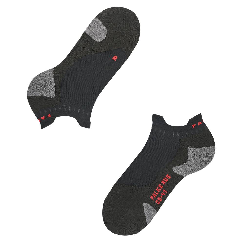 Falke RU5 Invisible Strumpor No Show Herr Svart 1-pack