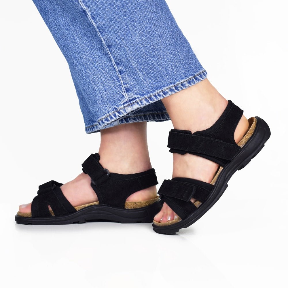 Minfot Sandaler Flex Svart Mocka