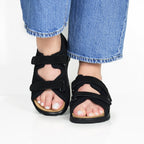 Minfot Sandaalit Justi Musta Mokka