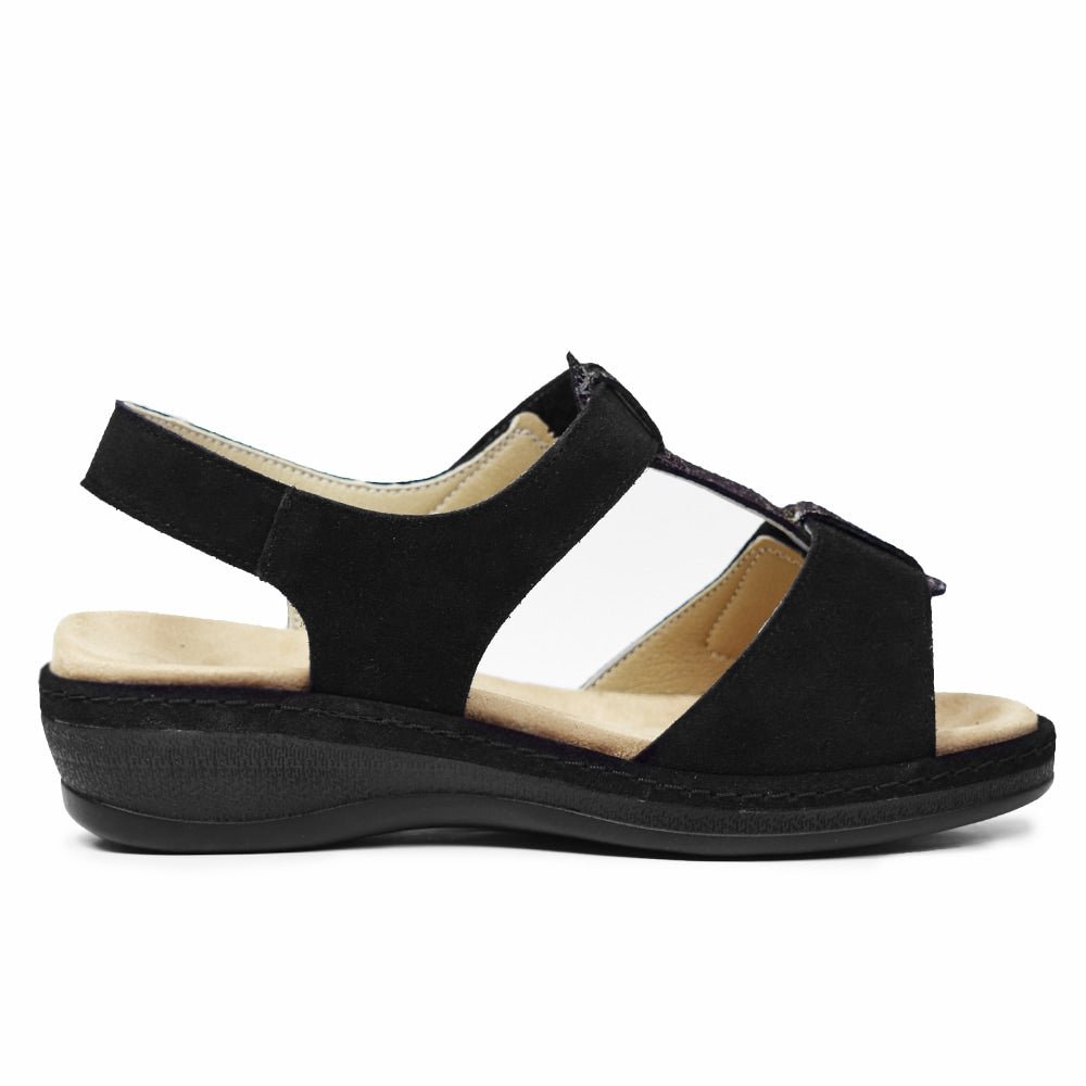 Suave Extra Bred Sandal Black Tenn