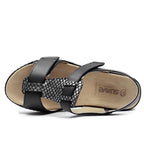 Suave Marilyn Sandaler Dam Extra Bred Skinn Svart