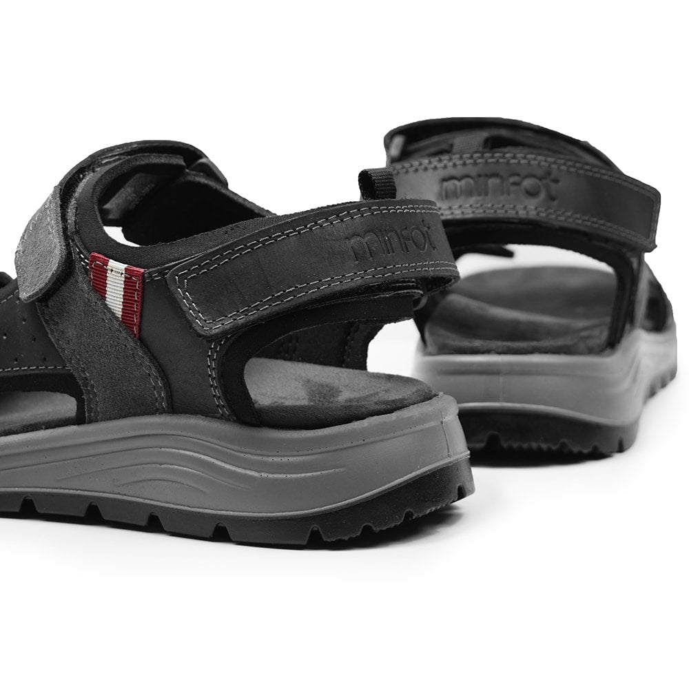 Minfot Sandaler Burensvik Herr Nubuck Svart