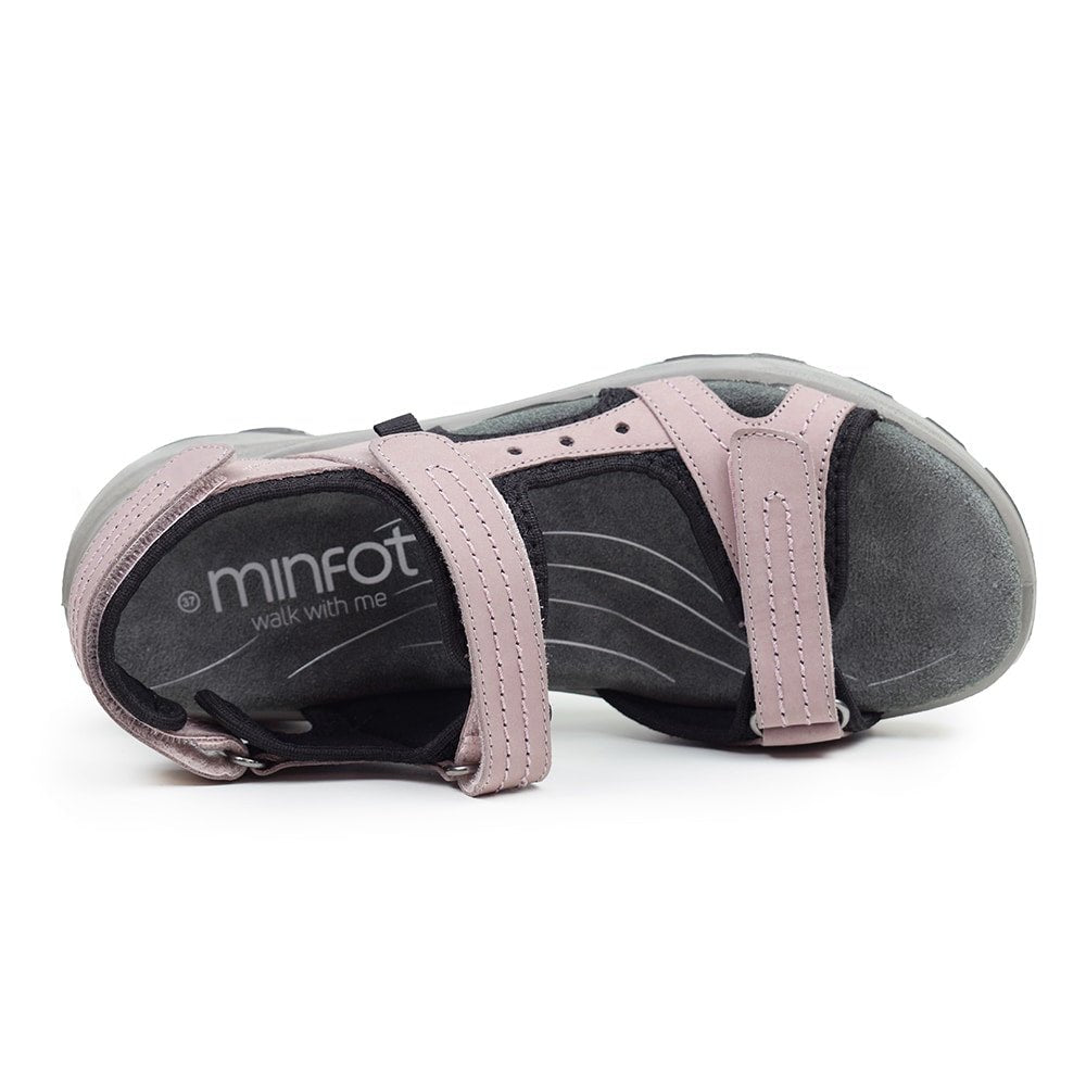 Minfot Sandhamn Sandaler Dam Nubuck Pink