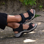 Minfot Sandhamn Sandaler Dam Nubuck Black