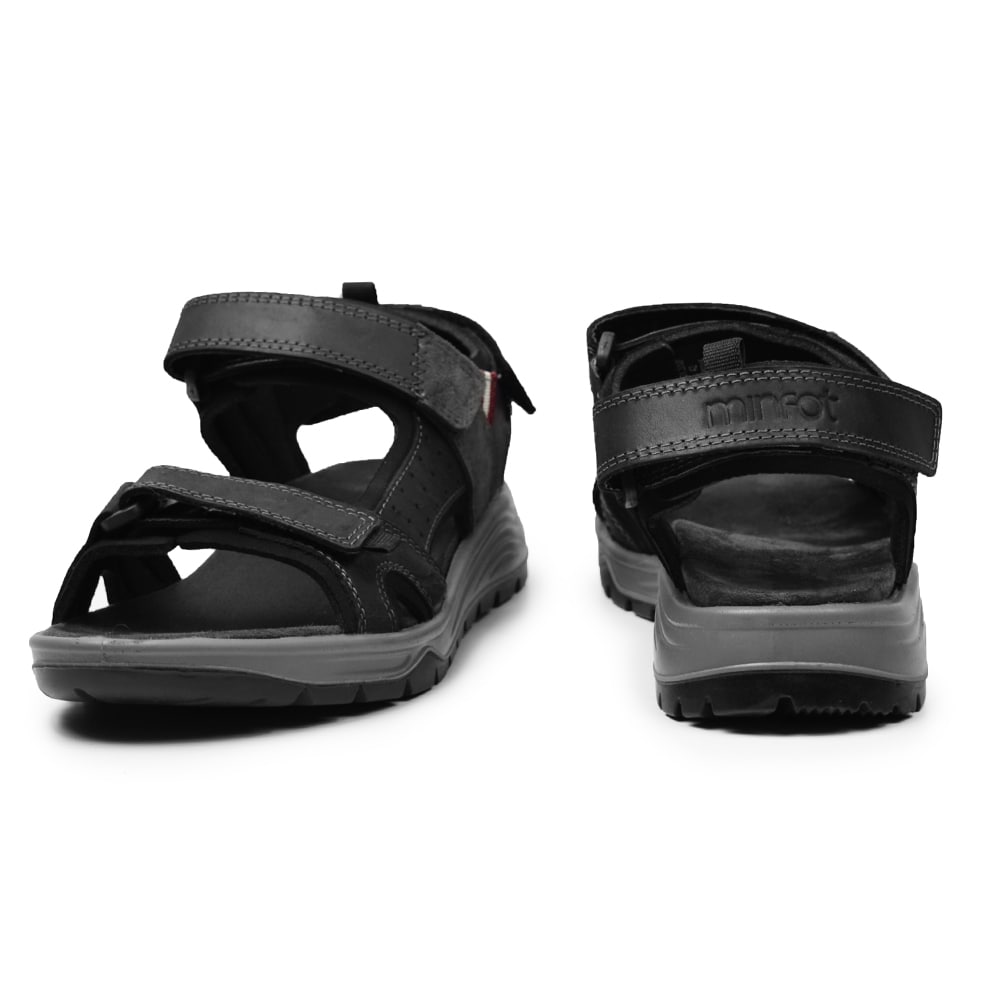 Minfot Sandaler Burensvik Herr Nubuck Svart