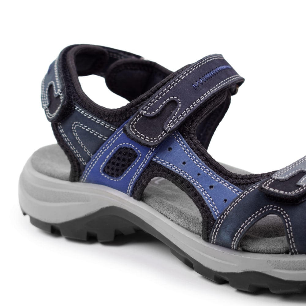 Minfot Sandhamn Sandaler Dam Nubuck Ocean Blue