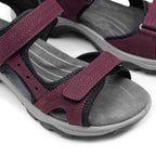Minfot Sandhamn Sandaler Dam Nubuck Bordeaux