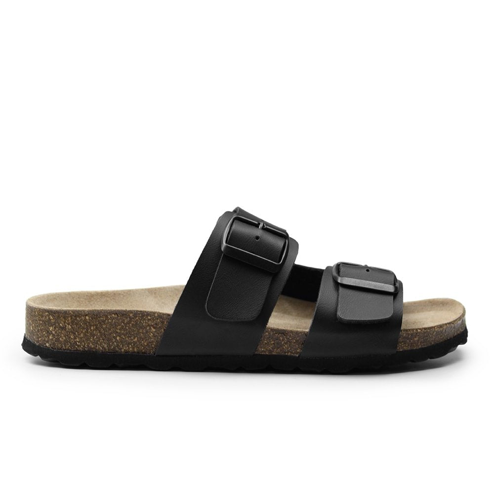 Minfot Softstep Sandaler Dam Biosandal 2-remmar Svart