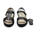 Suave Marilyn Sandaler Dam Extra Bred Skinn Svart