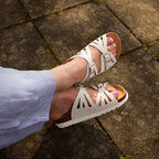 Scholl Sandaler Bioprint Ystad Dam Off-white