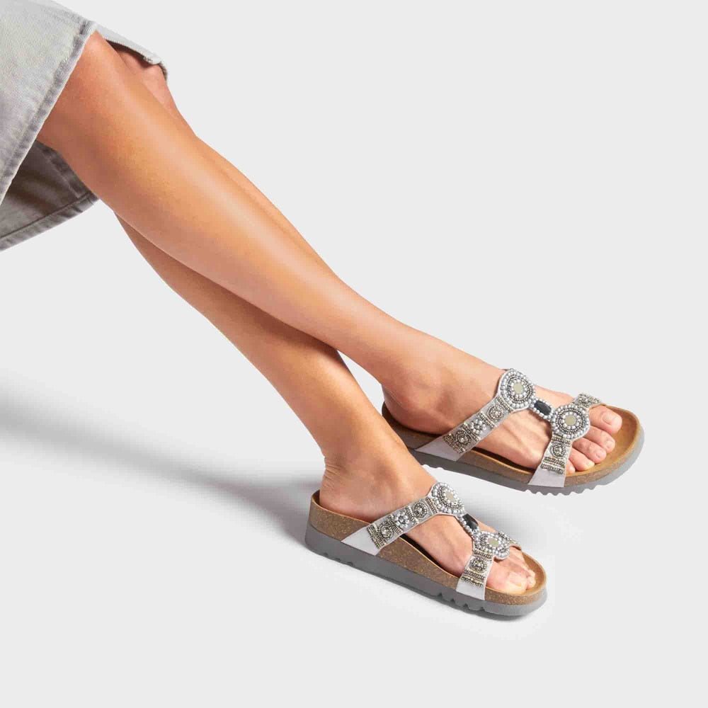 Scholl Sandaler Dam Bioprint Bogota Silver