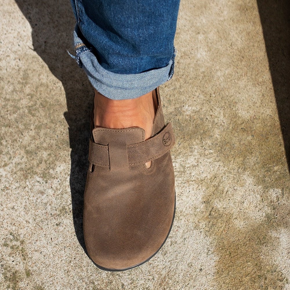 Scholl Tofflor Elio Strap Brown