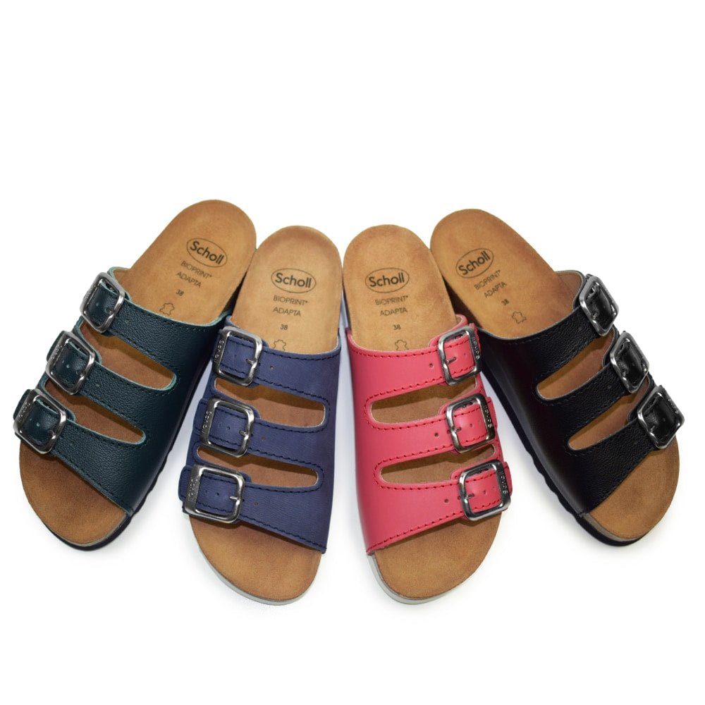 Scholl Sandaler Rio Bioprint AD Dam Nero Svart