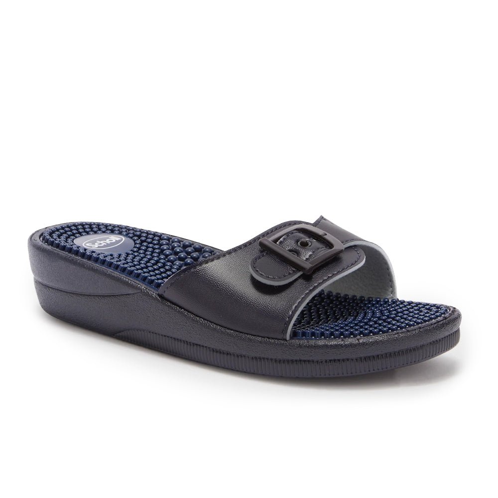 Scholl Sandaler New Massage Dam Blå