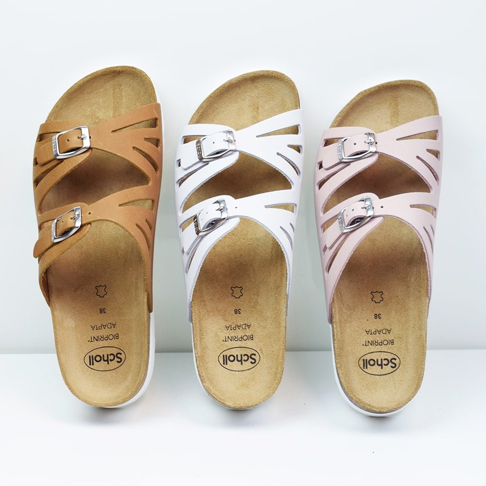 Scholl Sandaler Bioprint Ystad Dam Cognac
