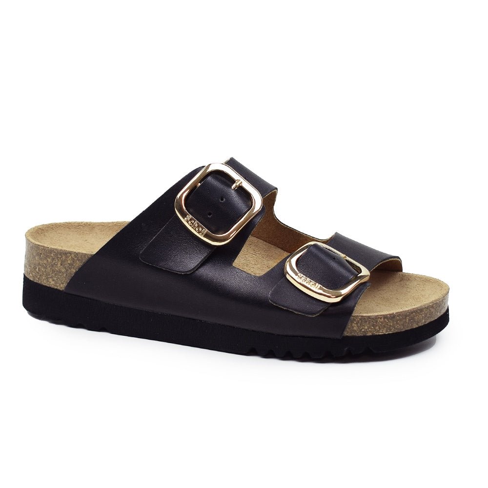 Scholl Sandaler Adapta Ilary Dam Läder Svart