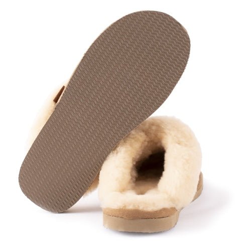 Shepherd Jessica Fårskinnstofflor Chestnut Brun