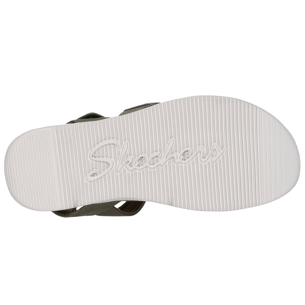 Skechers Lifted Comfort Sandaler Dam Olive