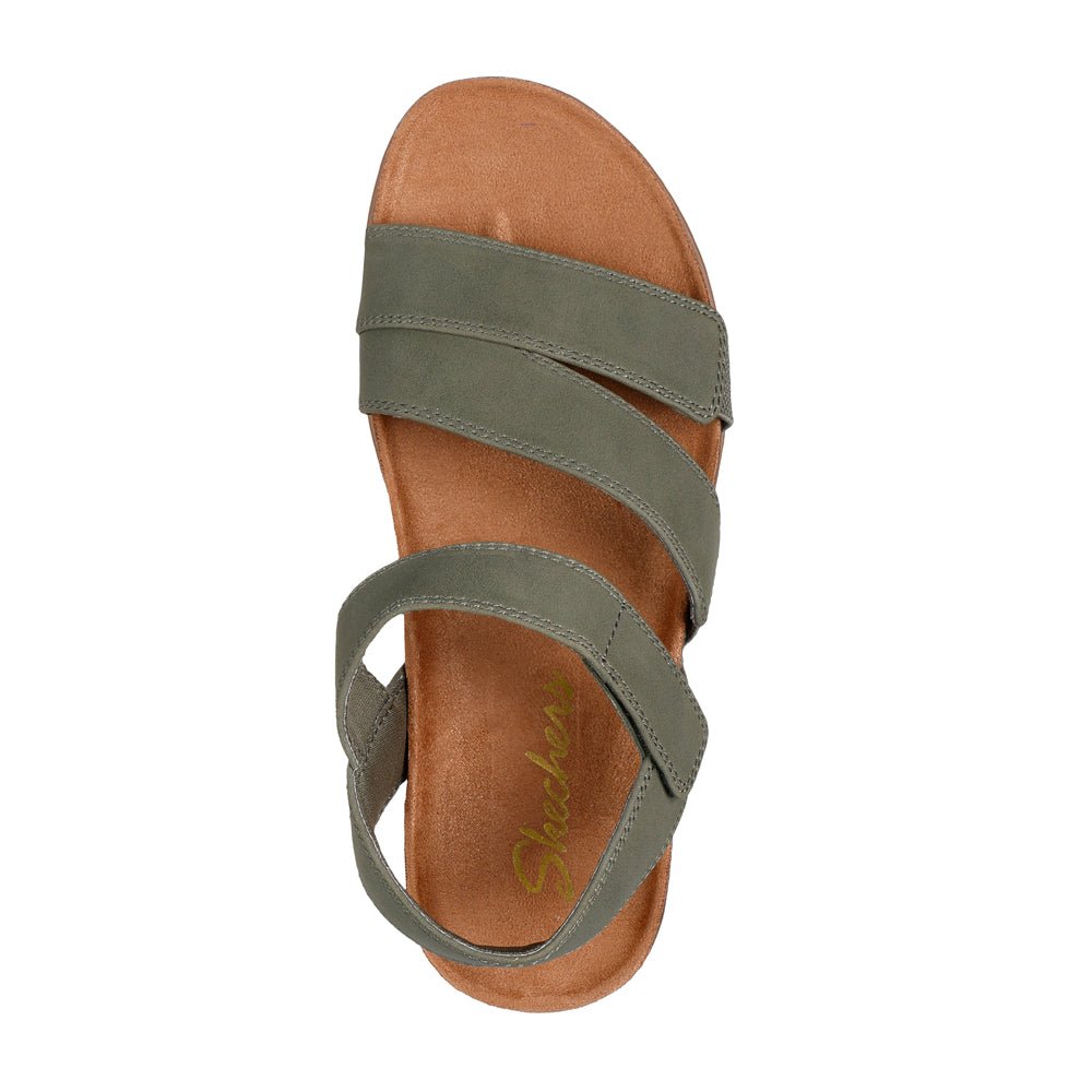 Skechers Lifted Comfort Sandaler Dam Olive