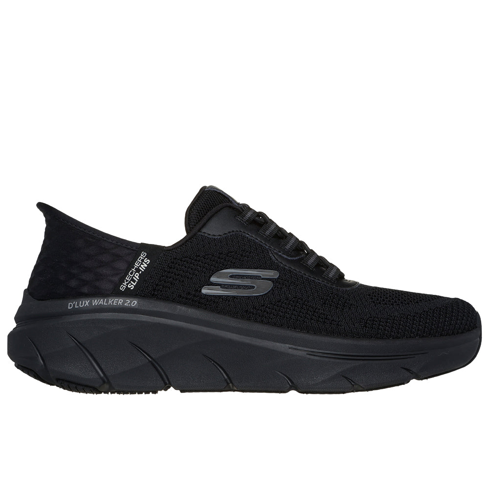 Skechers D Lux Walker 2.0 Sneakers Herr Slip-Ins Svart