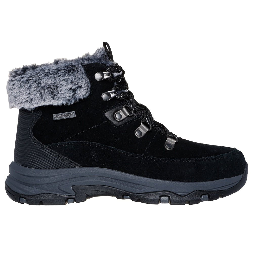 Skechers Womens Trego Boots Waterproof Black