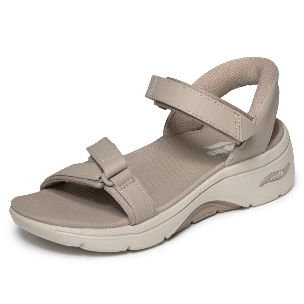 Skechers Go Walk Sandaler Dam Arch Fit 2.0 Slip-Ins Taupe