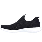 Skechers Womens Ultra Flex Fast Talker Black White