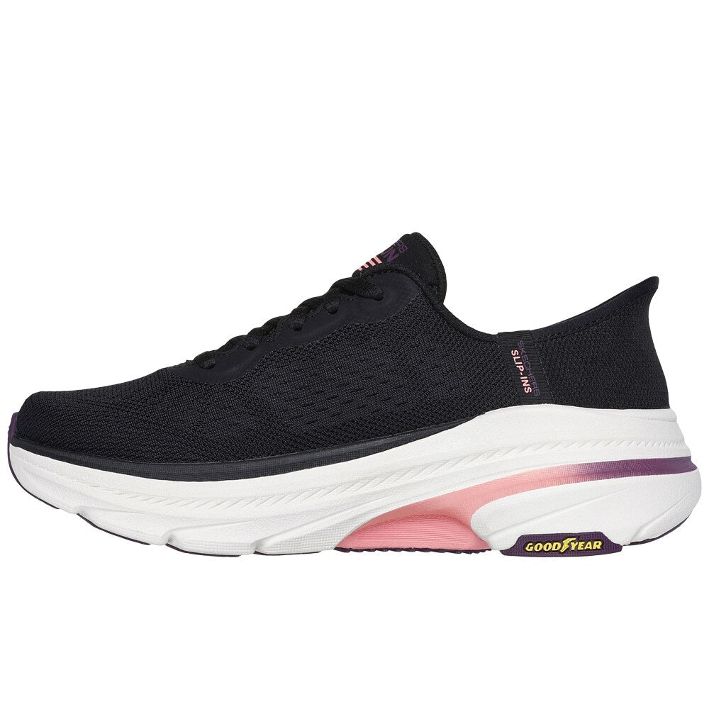 Skechers Womens Max Cushioning Arch Fit Slip-Ins Black Pink