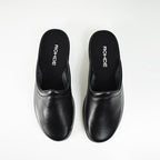 Rohde Herrtofflor Läder Svart Slip-on
