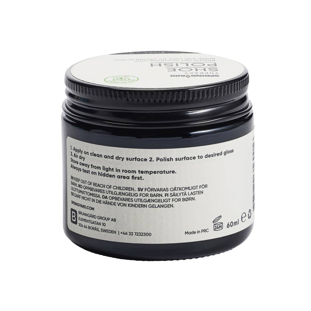 Springyard Shoe Polish Skokräm Läder Svart