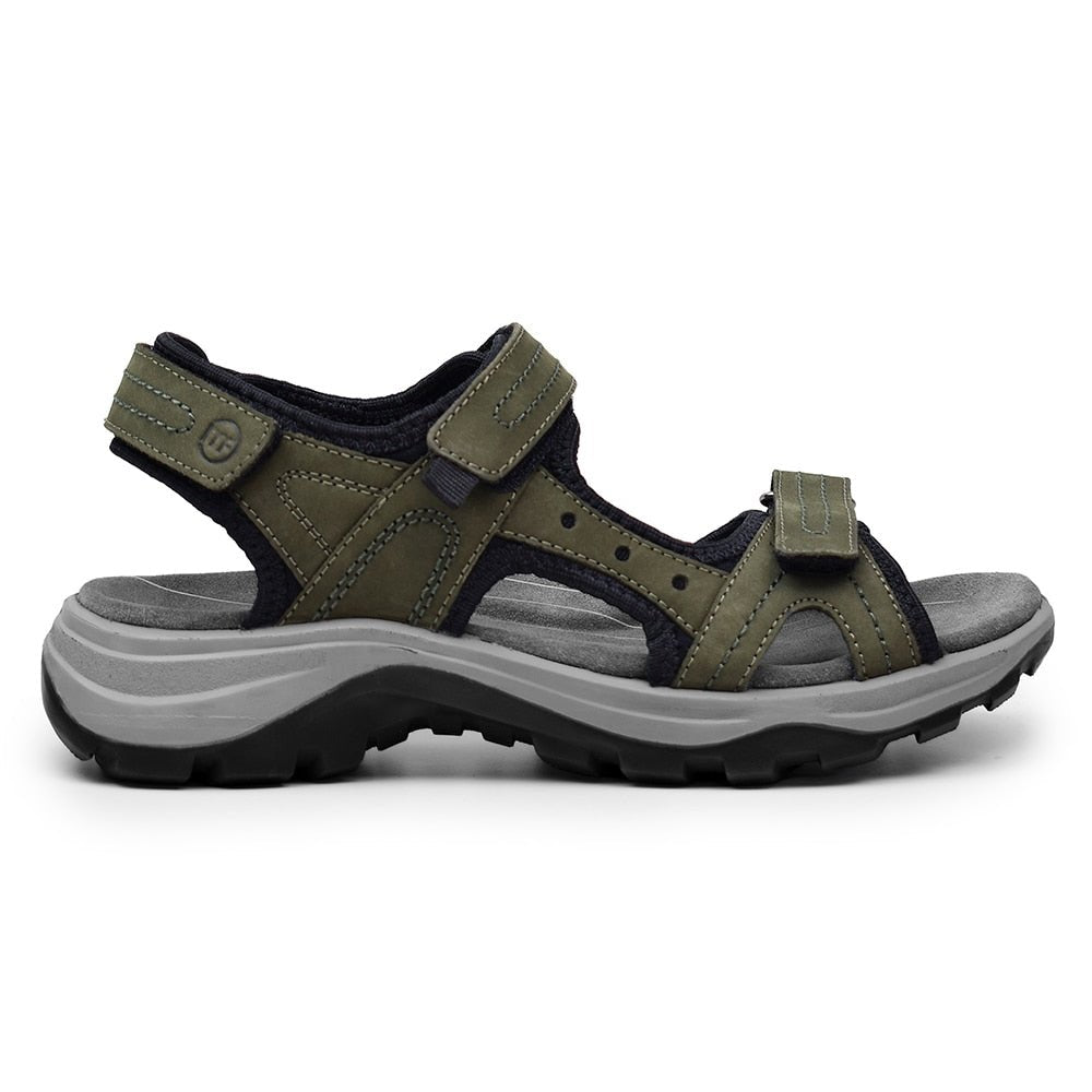 Minfot Sandhamn Sandaler Dam Nubuck Olivgrön