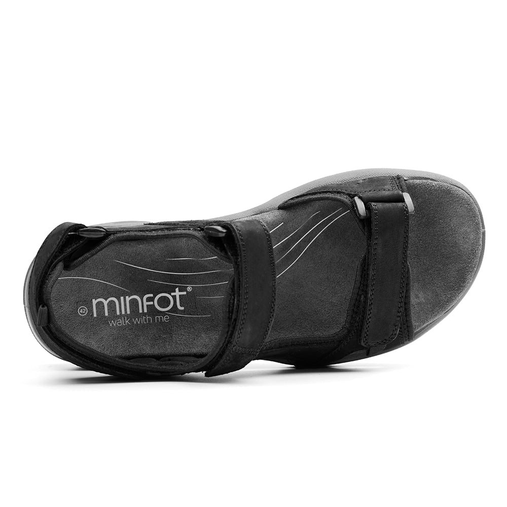 Minfot Karlshamn Sandaler Herr Svart
