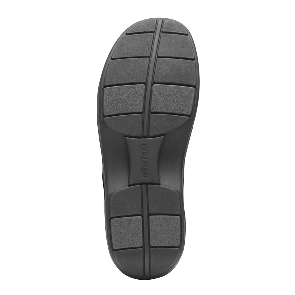 New Feet Milas Breda Skor Herr OrthoStretch Kardborre Svart