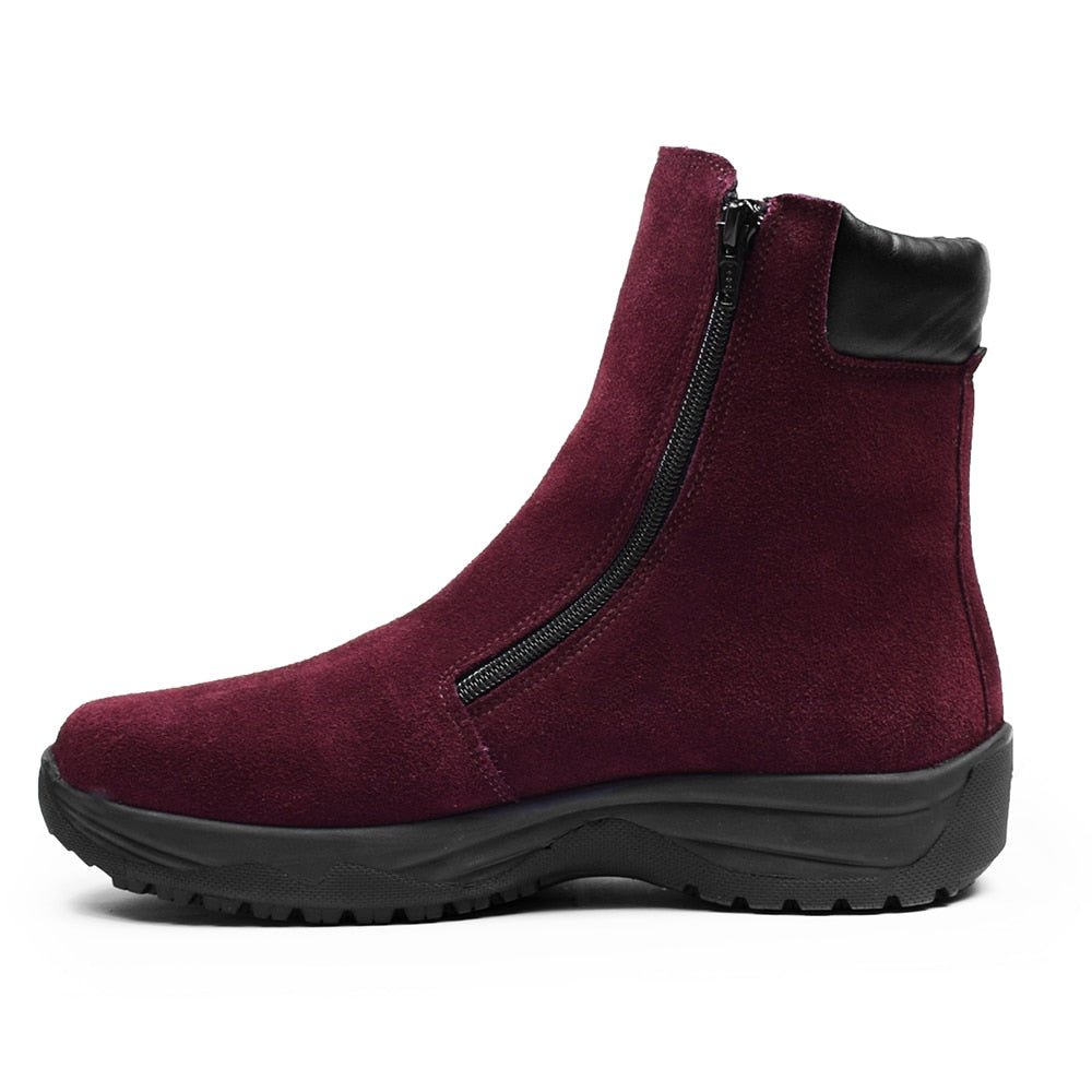 Minfot Dubbskor Boden Mocka Ull Bordeaux