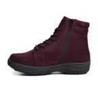 Minfot Dubbskor Lima Mocka Ull Bordeaux