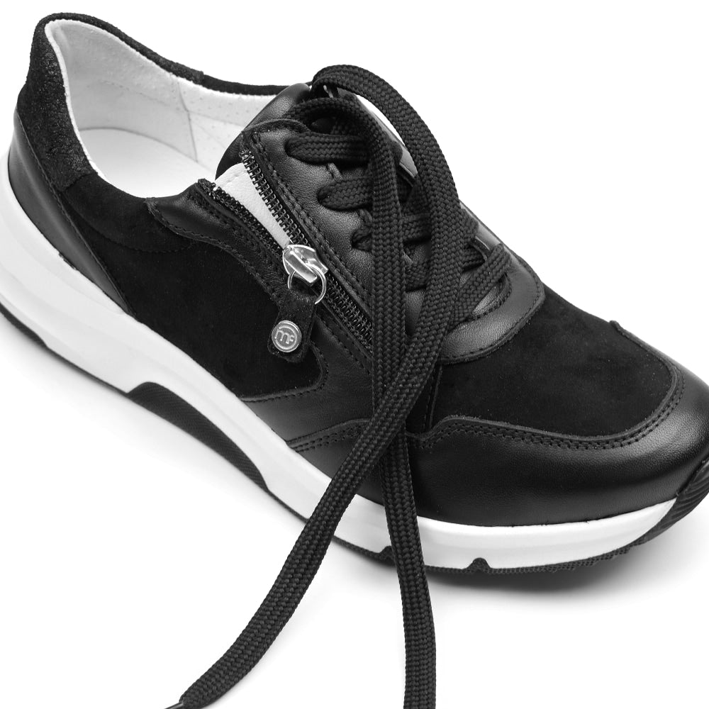 Minfot Softrole Lux Sneakers Dam Stretch Svart