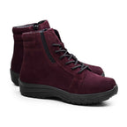 Minfot Dubbskor Lima Mocka Ull Bordeaux