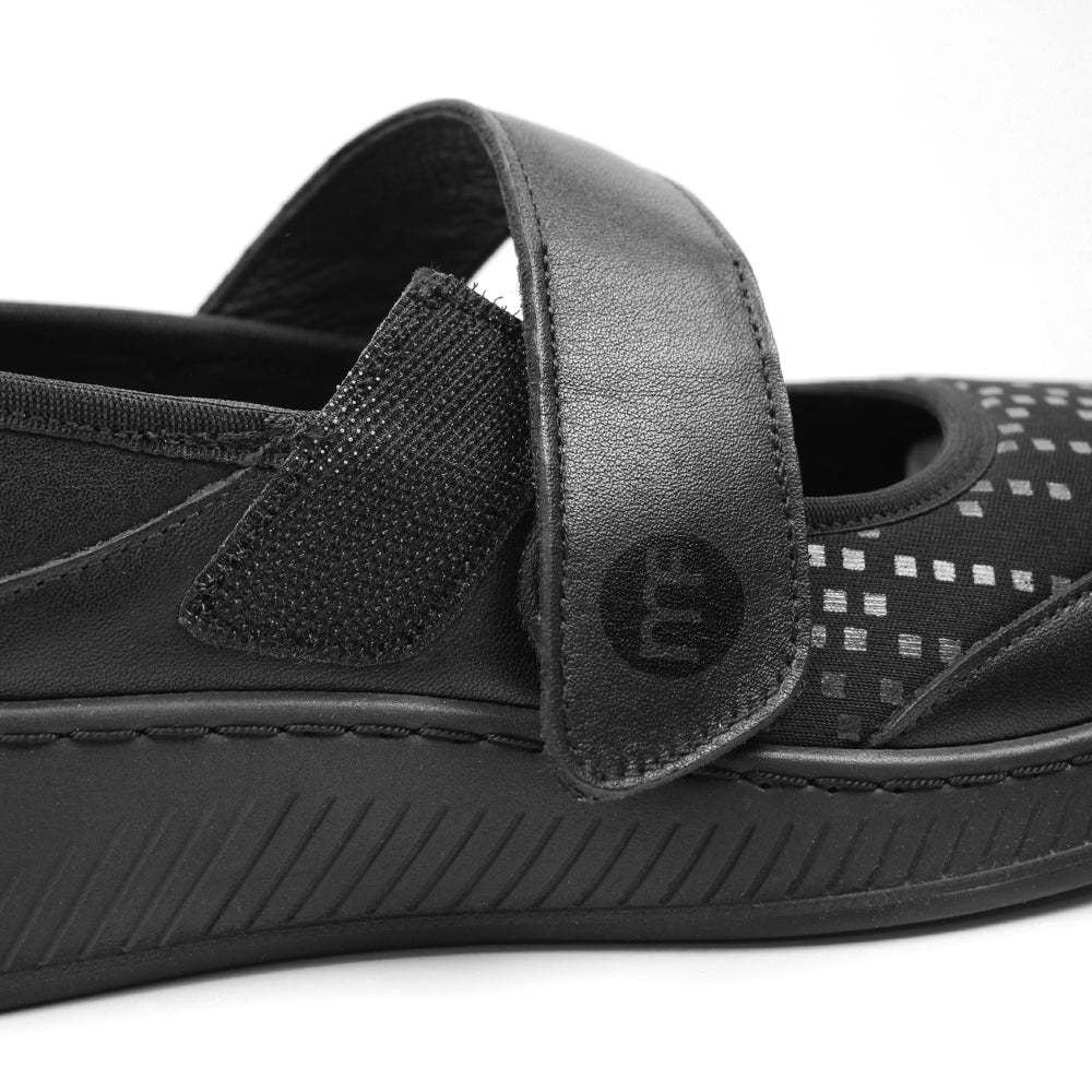 Minfot Ebba Ballerinasko Stretch Svart