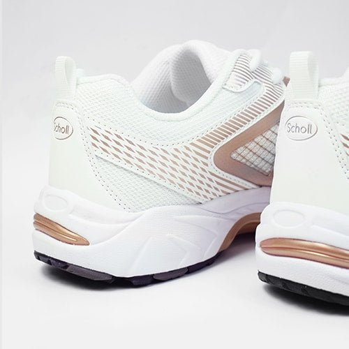 Scholl Skor Biomechanics Sprinter Net Dam White Gold