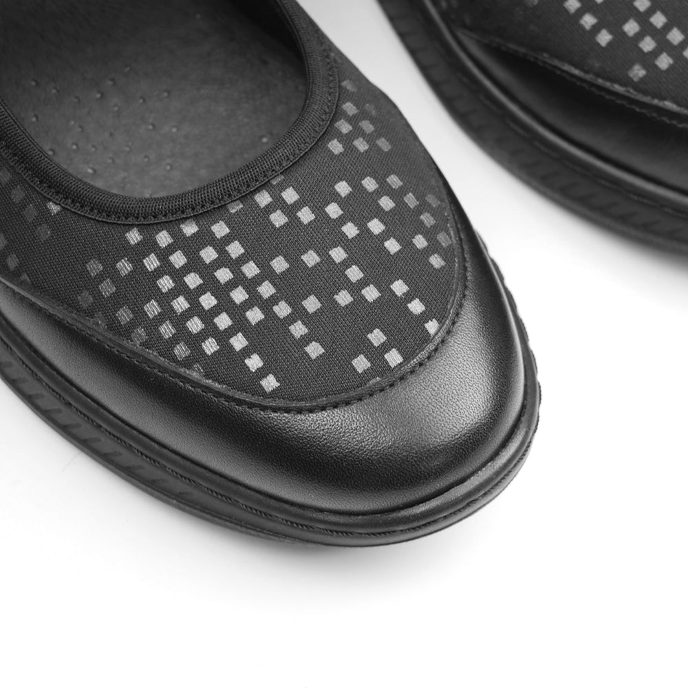 Minfot Ebba Ballerinasko Stretch Svart