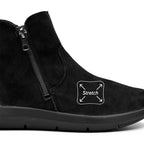 Minfot Lea Boots Stretch Dragkedja Svart